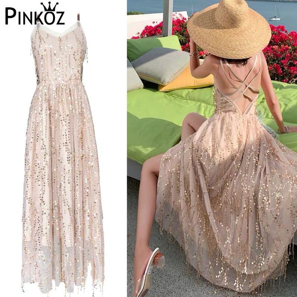 gold tassels sequined dress criss-cross backles backless spaghetti strap long maxi party evening ladies 210421, White
gold tassels sequined dress criss-cross backles backless spaghetti strap long maxi party evening ladies 210421, White