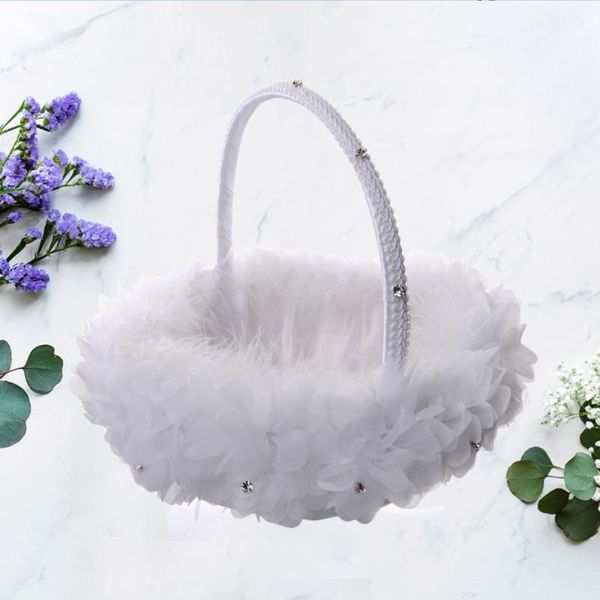 flower basket boys tote romantic bride imitation feather lace creative wedd storage baskets
flower basket boys tote romantic bride imitation feather lace creative wedd storage baskets