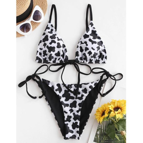 women's swimwear black white separate thong swimsuit brazilian bikini set leoaprd print with tied, White;black
women's swimwear black white separate thong swimsuit brazilian bikini set leoaprd print with tied, White;black