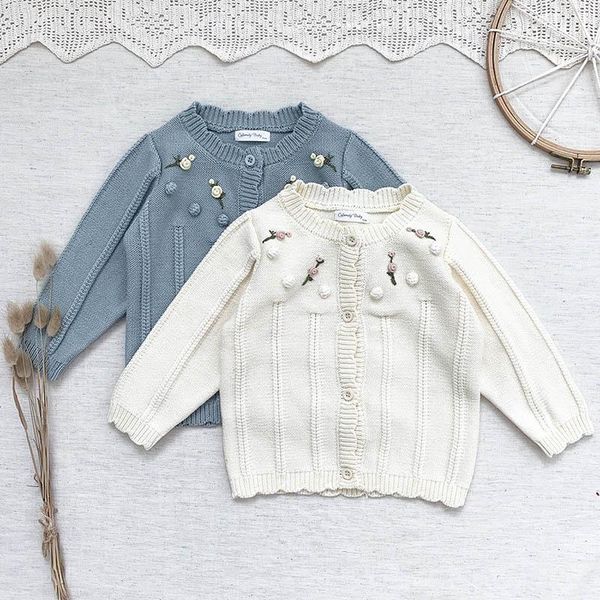 jackets kids knitted coat autumn winter baby girls cardigan flower embroidery handmade sweater, Blue;gray
jackets kids knitted coat autumn winter baby girls cardigan flower embroidery handmade sweater, Blue;gray