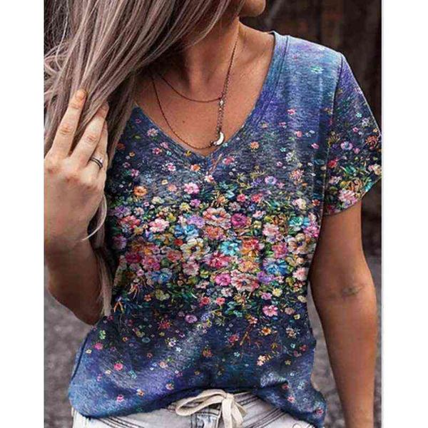 women's t-shirt women's abstract 3d printed floral v-neck women's short sleeve summer street fashion t-shirt, White
women's t-shirt women's abstract 3d printed floral v-neck women's short sleeve summer street fashion t-shirt, White