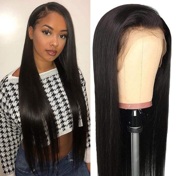 13x4 lace straight wave brazilian human hair natural color 8-30 inches front long wigs pre plucked 150% density, Black;brown
13x4 lace straight wave brazilian human hair natural color 8-30 inches front long wigs pre plucked 150% density, Black;brown