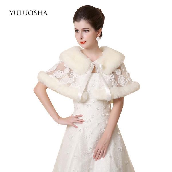 wraps & jackets yuluosha autumn bride wedding dress plush shawl winter warm lace stitching faux fur feather robe, White
wraps & jackets yuluosha autumn bride wedding dress plush shawl winter warm lace stitching faux fur feather robe, White