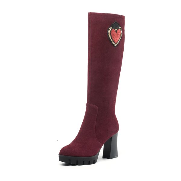 boots universe knee high for women winter heel cow suede black wine red comfortable platform g347 6mss
boots universe knee high for women winter heel cow suede black wine red comfortable platform g347 6mss