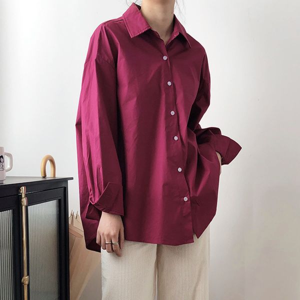 women's tanks & camis spring 2021 new turn down collar woman cotton shirts and blouse loose long sleeve single breasted women soli, White
women's tanks & camis spring 2021 new turn down collar woman cotton shirts and blouse loose long sleeve single breasted women soli, White