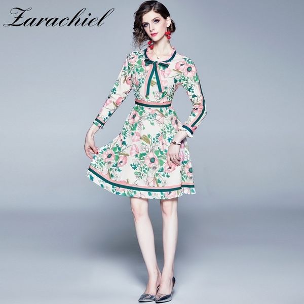 summer autumn fashion runway long sleeve ruffles bow women's belted collar multicolor floral print vintage elegant dress 210416, Black;gray
summer autumn fashion runway long sleeve ruffles bow women's belted collar multicolor floral print vintage elegant dress 210416, Black;gray