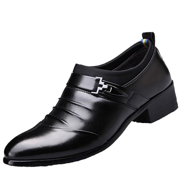 men's pu leather shoes low heel trend fashion casual suit breathable of wear-resistant party business office formal spring dress, Black
men's pu leather shoes low heel trend fashion casual suit breathable of wear-resistant party business office formal spring dress, Black