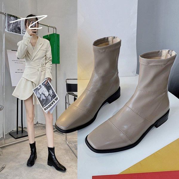 boots 2021 women's shoes high heels non-slip ankle winter elastic socks elegant low-heeled women plus size 32-43, Black
boots 2021 women's shoes high heels non-slip ankle winter elastic socks elegant low-heeled women plus size 32-43, Black