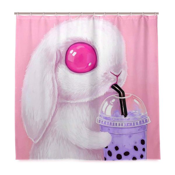 krystymg cute animal bunny milk tea shower curtain 72x72 inch polyester fabric waterproof durable machine washable bath curtain
krystymg cute animal bunny milk tea shower curtain 72x72 inch polyester fabric waterproof durable machine washable bath curtain