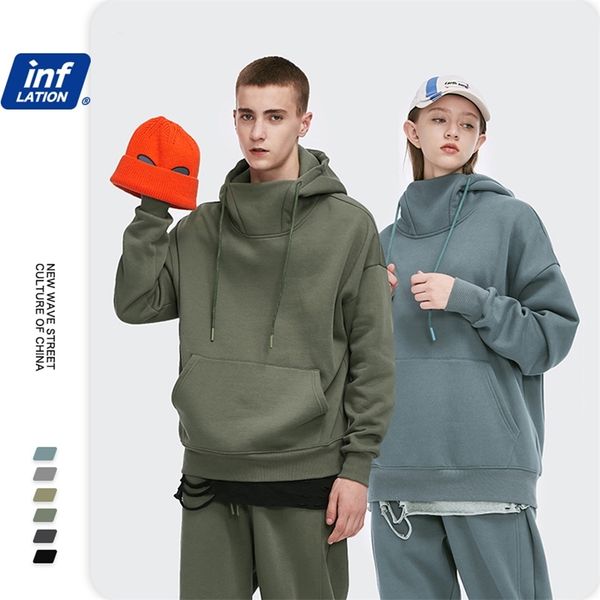 inflation solid color thick fleece hoodie men winter warm high collar oversized hip hop velvet women 1323w 210813, Black
inflation solid color thick fleece hoodie men winter warm high collar oversized hip hop velvet women 1323w 210813, Black