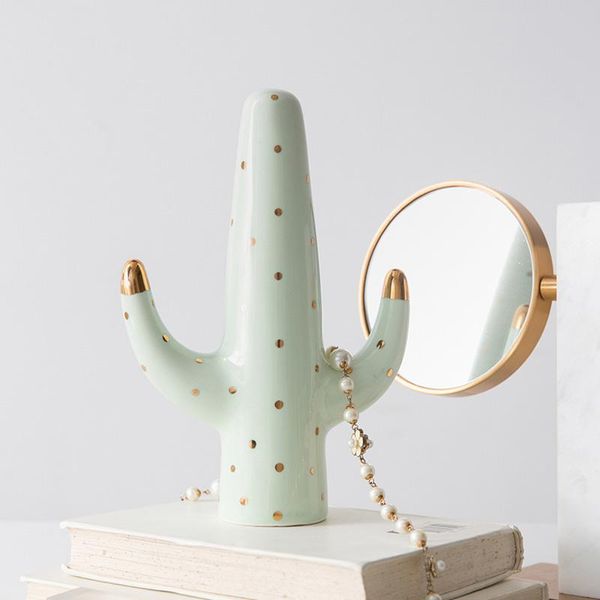 decorative objects & figurines fashion women jewelry rack display ceramic cactus organizer for necklace rings pendant bracelet holder home d
decorative objects & figurines fashion women jewelry rack display ceramic cactus organizer for necklace rings pendant bracelet holder home d
