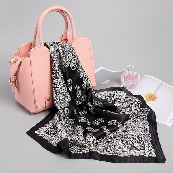 scarves 100% natural silk women small square neck paisley print crepe satin plain scarf handkerchief bandana 53*53 cm, Blue;gray
scarves 100% natural silk women small square neck paisley print crepe satin plain scarf handkerchief bandana 53*53 cm, Blue;gray