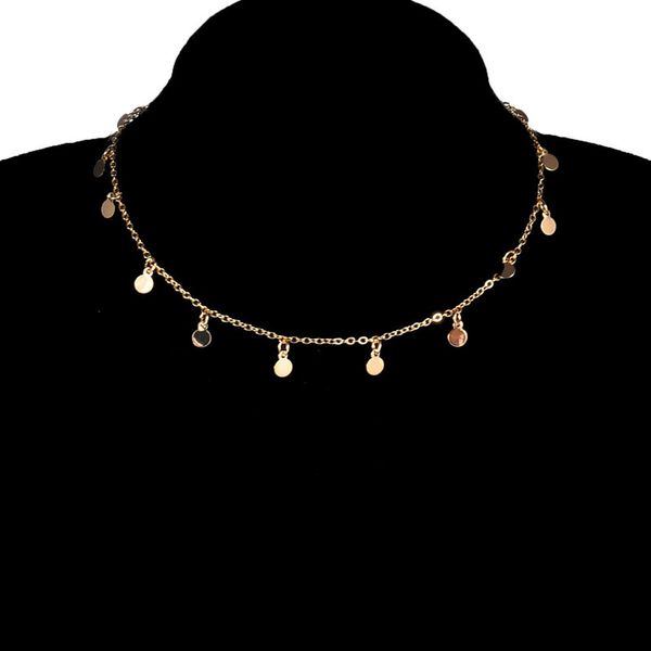 colour new glossy gold pailletten coin tassel hanger choker women short collars chain jewelry poison xl189, Silver
colour new glossy gold pailletten coin tassel hanger choker women short collars chain jewelry poison xl189, Silver