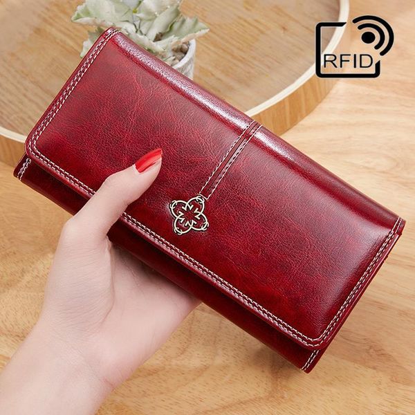 vintage oil clutch wallet wax pu leather women coin purse clamp bag card holder handbag handy passport for fashion, Red;black
vintage oil clutch wallet wax pu leather women coin purse clamp bag card holder handbag handy passport for fashion, Red;black