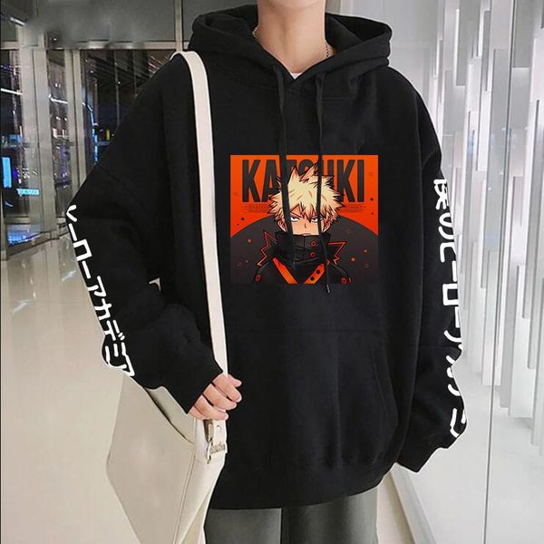 men's hoodies & sweatshirts my hero academia funny of bakugou katsuki printed sweatshirt women harajuku cartoon pullovers streetwear wi, Black
men's hoodies & sweatshirts my hero academia funny of bakugou katsuki printed sweatshirt women harajuku cartoon pullovers streetwear wi, Black