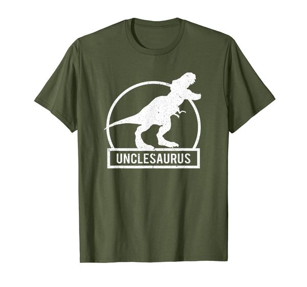 unclesaurus t-shirt fathers day gifts t rex uncle saurus men, White;black