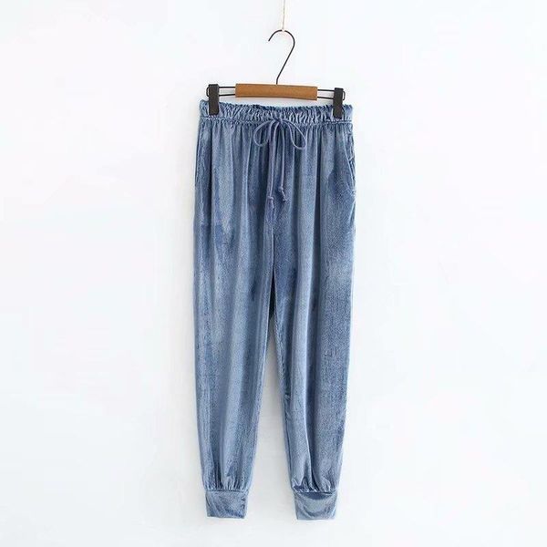 women's pants & capris plus size solid blue velvet elastic drawstring women loose 2021 spring autumn casual ladies female, Black;white
women's pants & capris plus size solid blue velvet elastic drawstring women loose 2021 spring autumn casual ladies female, Black;white