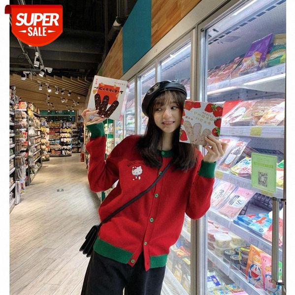 net red contrast cardigan is my favorite christmas color ~ retro and western style can be issued on behalf of #7n7l, White
net red contrast cardigan is my favorite christmas color ~ retro and western style can be issued on behalf of #7n7l, White