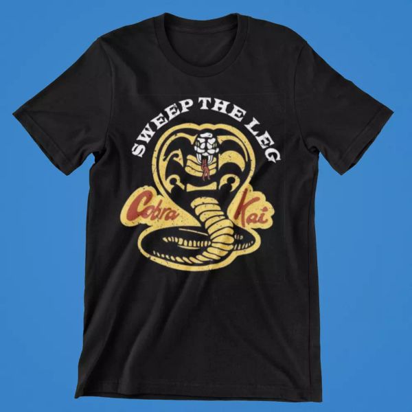 cobra kai karate kid t-shirt sweep leg logo 80s retro movie tee gift us fight, White;black
cobra kai karate kid t-shirt sweep leg logo 80s retro movie tee gift us fight, White;black
