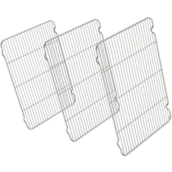 other bakeware 304 stainless steel cooling rack 3 packs cake drying net for cooking, baking, grilling, 30x22cm
other bakeware 304 stainless steel cooling rack 3 packs cake drying net for cooking, baking, grilling, 30x22cm