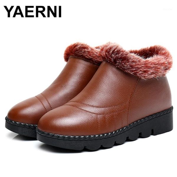 boots yaerni women classic winter waterproof genuine leather snow lady's trend cotton-padded shoes1, Black
boots yaerni women classic winter waterproof genuine leather snow lady's trend cotton-padded shoes1, Black