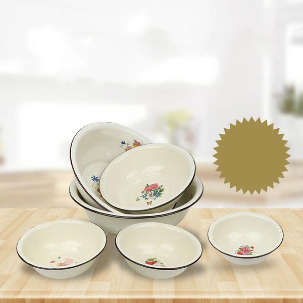 classic enamel basin, small bowl, soup vegetable old retro, solid color deepening basin bowls
classic enamel basin, small bowl, soup vegetable old retro, solid color deepening basin bowls