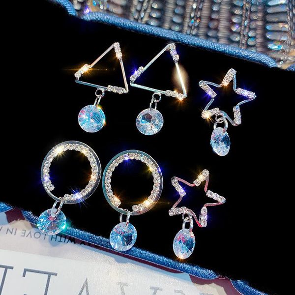 dangle & chandelier super flash zircon geometric earrings female korean personality wild hipster long, Silver
dangle & chandelier super flash zircon geometric earrings female korean personality wild hipster long, Silver