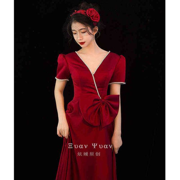 luxury street style dresses bridal toast 2021 temperament engagement slim can be worn in autumn, Black;pink
luxury street style dresses bridal toast 2021 temperament engagement slim can be worn in autumn, Black;pink