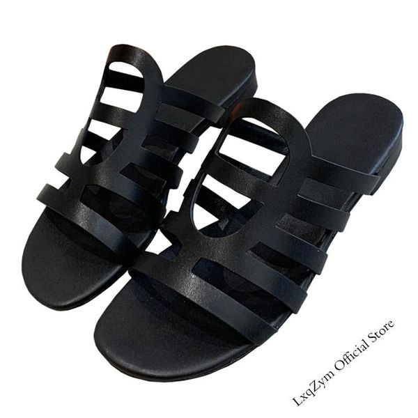 flat heel summer mules shoes women leather slippers square open toe slides slip on ladies designer sandals, Black
flat heel summer mules shoes women leather slippers square open toe slides slip on ladies designer sandals, Black