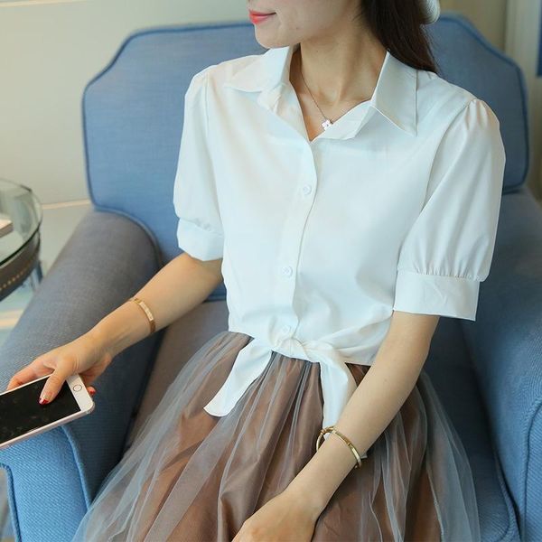 women's t-shirt shirt summer loose casual pure color short sleeve student woman tshirts women, White
women's t-shirt shirt summer loose casual pure color short sleeve student woman tshirts women, White