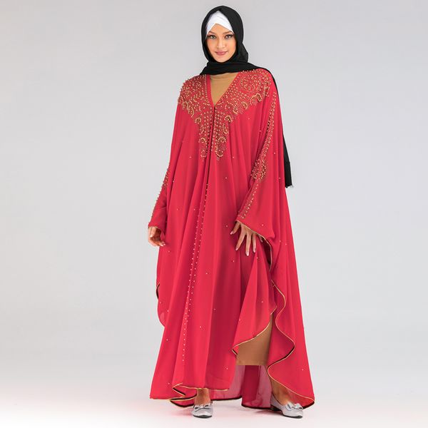 plus size dubai kimono abaya cardigan muslim hijab dress turkish islamic clothing for women kaftan caftan robe djelaba femme, Red
plus size dubai kimono abaya cardigan muslim hijab dress turkish islamic clothing for women kaftan caftan robe djelaba femme, Red