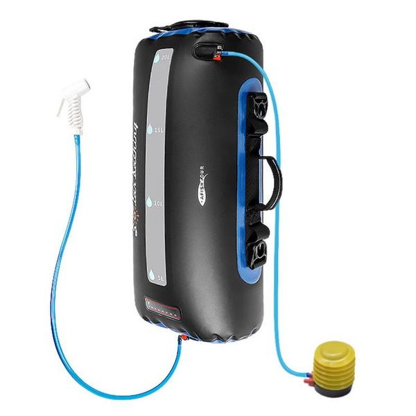 outdoor bags camping solar shower bag portable multifunctional bathing heating for traveling hiking with foot-type air pump
outdoor bags camping solar shower bag portable multifunctional bathing heating for traveling hiking with foot-type air pump