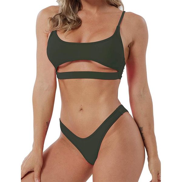 women's swimwear bikini set 2022 women solid swimsuit high waist bikinis swimming suit for famale brazilian beachwear biquini, White;black
women's swimwear bikini set 2022 women solid swimsuit high waist bikinis swimming suit for famale brazilian beachwear biquini, White;black
