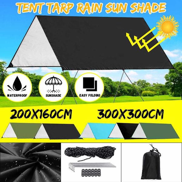 300x300cm ultralight tarp outdoor camping survival sun shelter shade awning silver coating pergola waterproof beach tent 3 color tents and s
300x300cm ultralight tarp outdoor camping survival sun shelter shade awning silver coating pergola waterproof beach tent 3 color tents and s