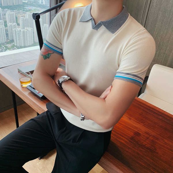summer men short sleeve polos shirts fashion knitting turndown collar casual business formal polo shirt mens clothes 210527, White;black
summer men short sleeve polos shirts fashion knitting turndown collar casual business formal polo shirt mens clothes 210527, White;black