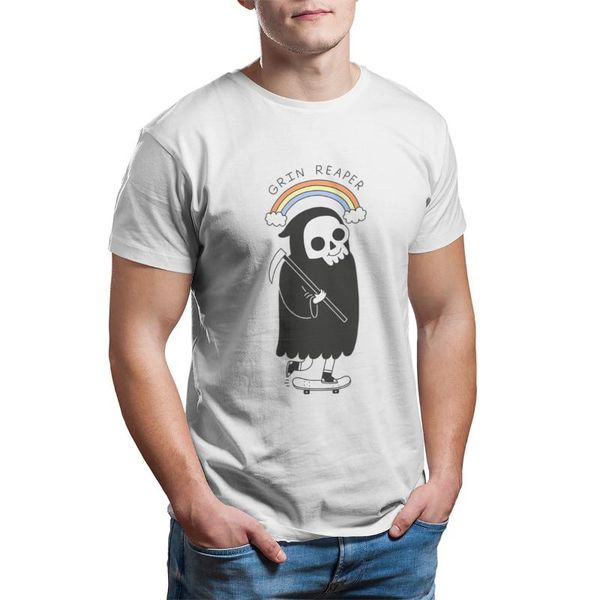 men's t-shirts t-shirt grin reaper pride aesthetic verano mens clothes 129736, White;black
men's t-shirts t-shirt grin reaper pride aesthetic verano mens clothes 129736, White;black