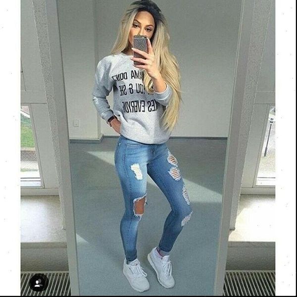 women jeans hole ripped pants cool denim vintage straight high waist casual female fit, Blue
women jeans hole ripped pants cool denim vintage straight high waist casual female fit, Blue