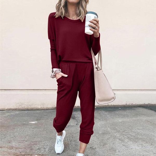 women's two piece pants women causal sets ladies clubwear crew neck playsuit bodycon party jumpsuit long trouser solid color loose pant, White
women's two piece pants women causal sets ladies clubwear crew neck playsuit bodycon party jumpsuit long trouser solid color loose pant, White