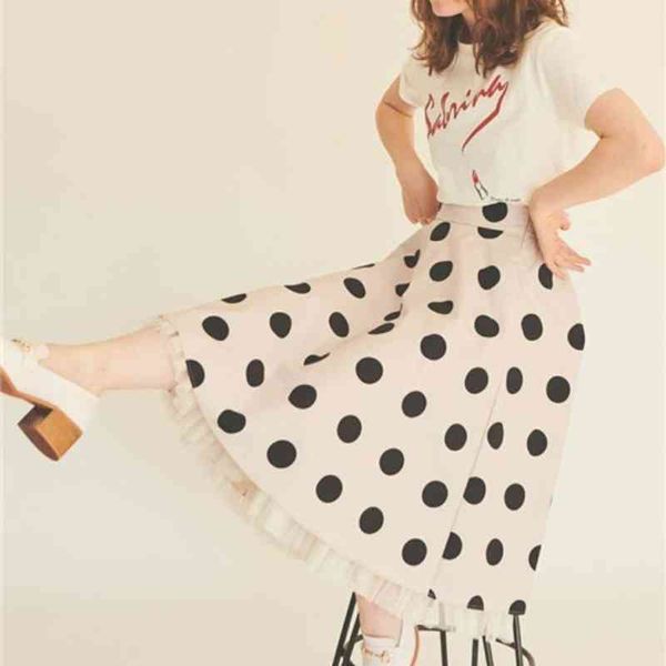 japan style vintage polka dot plaid skirts simple sweet chic high waist ruffles femme faldas office lady elegant moda skirt 210514, Black
japan style vintage polka dot plaid skirts simple sweet chic high waist ruffles femme faldas office lady elegant moda skirt 210514, Black