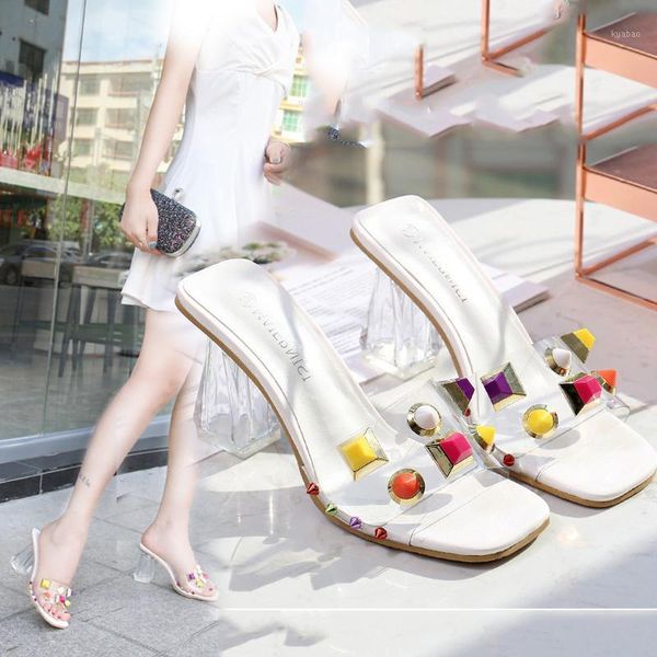 large size 35-46 slipper crystal 8cm female rivet transparent slippers fashion design shoes high heels1, Black
large size 35-46 slipper crystal 8cm female rivet transparent slippers fashion design shoes high heels1, Black
