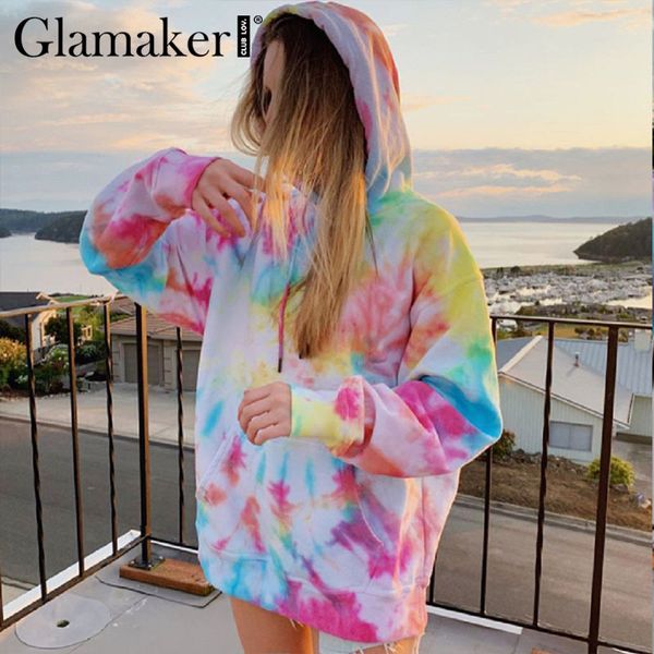 glamaker casual long sleeve hoodie sweatshirt women autumn tie dye hoodie fashion loose rainbow hoodie female sweatshirt 210414, Black
glamaker casual long sleeve hoodie sweatshirt women autumn tie dye hoodie fashion loose rainbow hoodie female sweatshirt 210414, Black