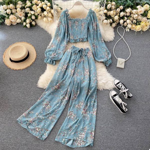 spring autumn boho on womens pants vacation set long sleeve crop wide leg fashion printed chiffon female outfits, White
spring autumn boho on womens pants vacation set long sleeve crop wide leg fashion printed chiffon female outfits, White