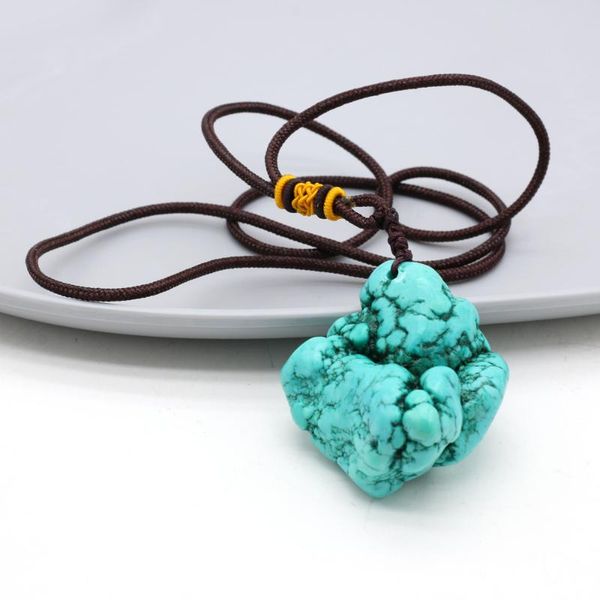 pendant necklaces natural stone necklace irregular turquoises charms boho rope chain for women men fashion jewelry gift, Silver
pendant necklaces natural stone necklace irregular turquoises charms boho rope chain for women men fashion jewelry gift, Silver