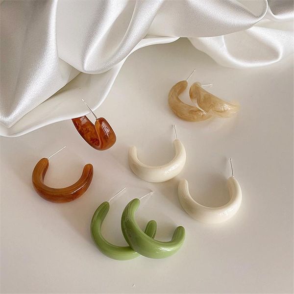 hoop & huggie korea colorful geometric c-shaped earring retro transparent resin acrylic stud earrings for women party jewelry gifts, Golden;silver
hoop & huggie korea colorful geometric c-shaped earring retro transparent resin acrylic stud earrings for women party jewelry gifts, Golden;silver