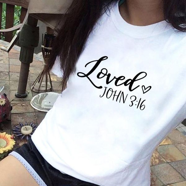 loved 3:16 women christian t-shirt inspirational faith god religious church jesus t shirt aesthetic graphic tees clothes women's, White
loved 3:16 women christian t-shirt inspirational faith god religious church jesus t shirt aesthetic graphic tees clothes women's, White