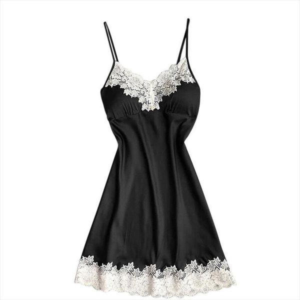 lingerie silk nightgown womens sleepwears summer dress lace night nightie satin homewear chest pad nightwear, Black;red
lingerie silk nightgown womens sleepwears summer dress lace night nightie satin homewear chest pad nightwear, Black;red