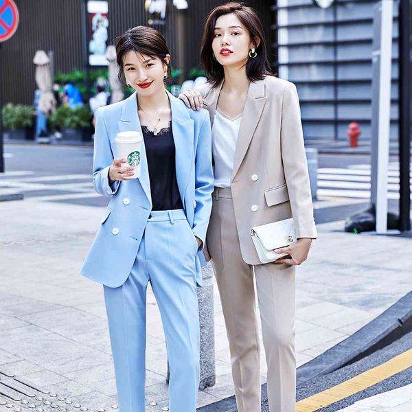 women's suits & blazers female fashion ladies of the formal office pant black apricot suit blue business interview work 2 piece assembl, White;black
women's suits & blazers female fashion ladies of the formal office pant black apricot suit blue business interview work 2 piece assembl, White;black