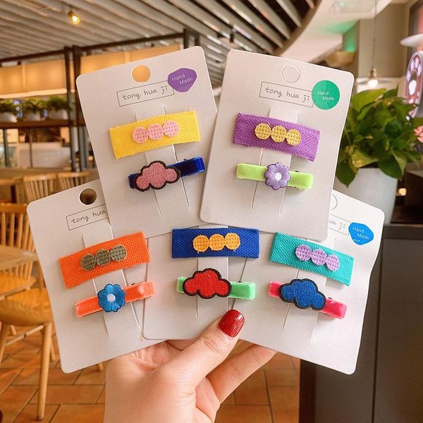 hair accessories girls embroidered cloud clip cute fluorescent color flower baby square bb for children fashion, Slivery;white
hair accessories girls embroidered cloud clip cute fluorescent color flower baby square bb for children fashion, Slivery;white