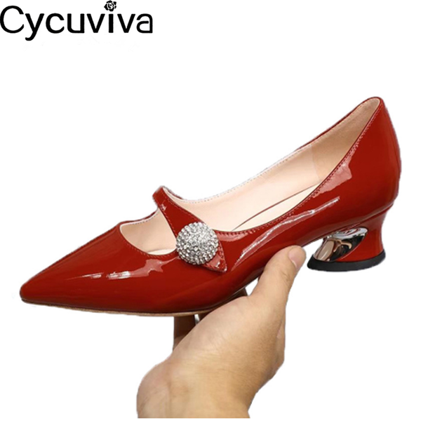 dress shoes glittering rhinestone buckle woman chic metal strange heels pointed toe pumps crystal party wedding for ladies, Black
dress shoes glittering rhinestone buckle woman chic metal strange heels pointed toe pumps crystal party wedding for ladies, Black