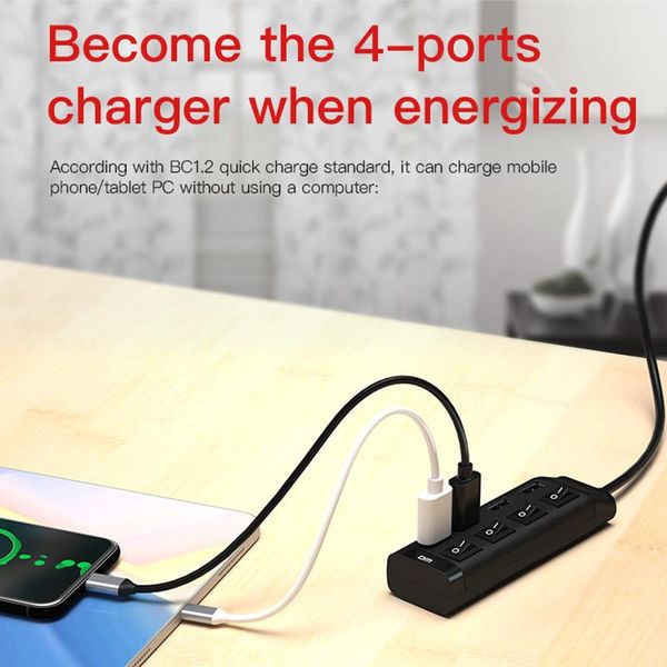 hubs 4 port micro usb hub 2.0 splitter chb005 480mbps with on/off switch for tablet lapcomputer notebook 120cm
hubs 4 port micro usb hub 2.0 splitter chb005 480mbps with on/off switch for tablet lapcomputer notebook 120cm